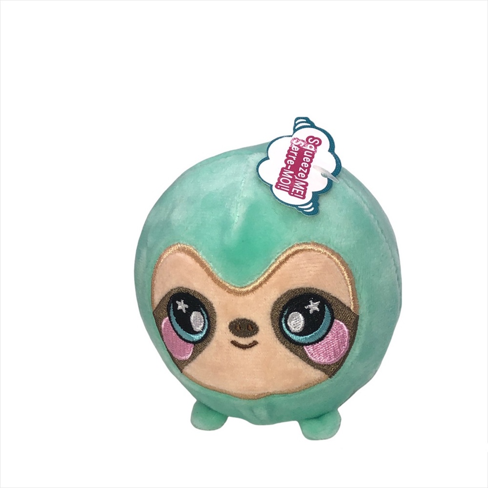 Squeezamals Samantha Sloth Green Plush -NWT
